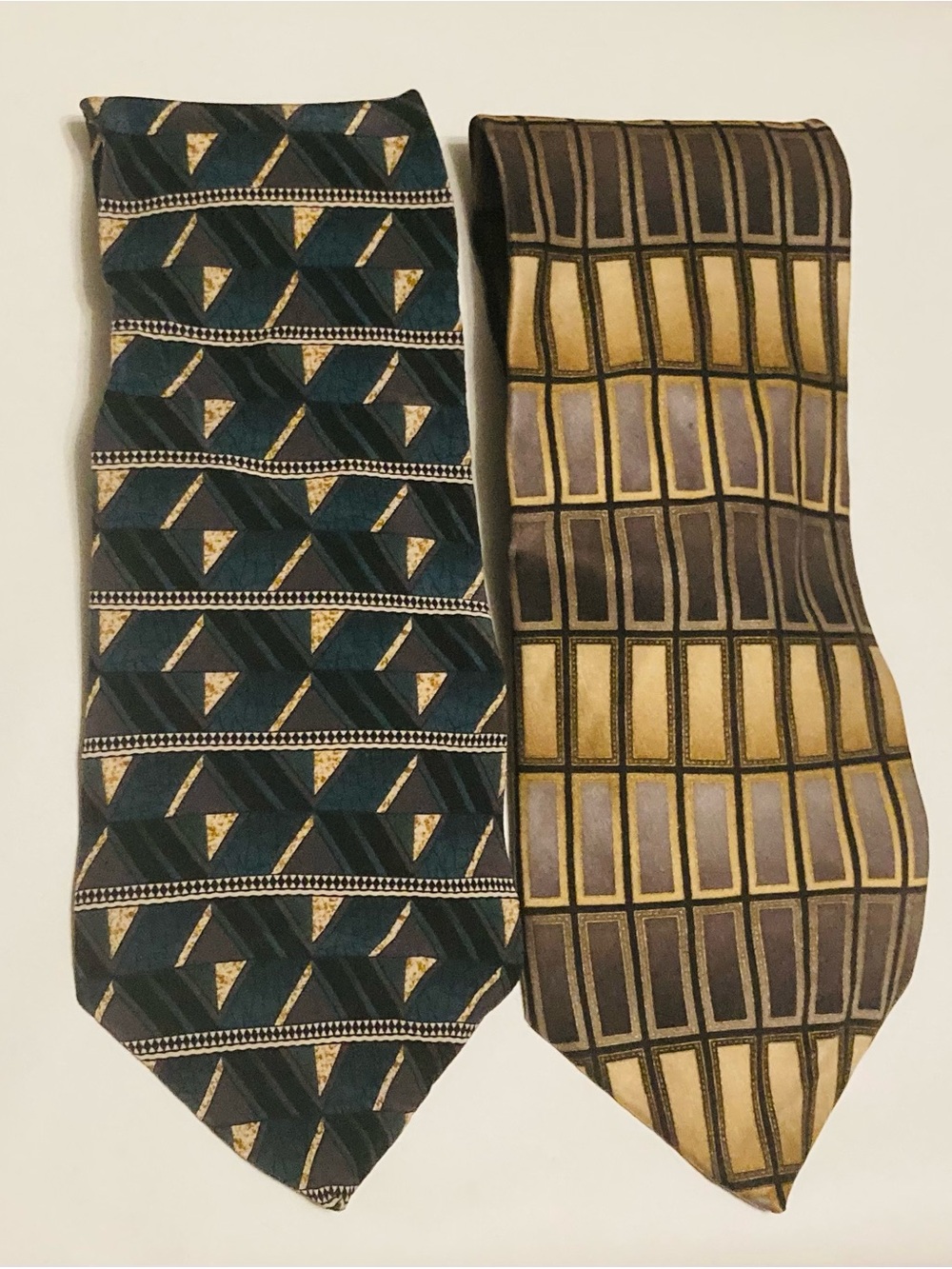 5 Designer Silk Classic Paisley Blue and Brown Men's Tie - Picture 3 of 8